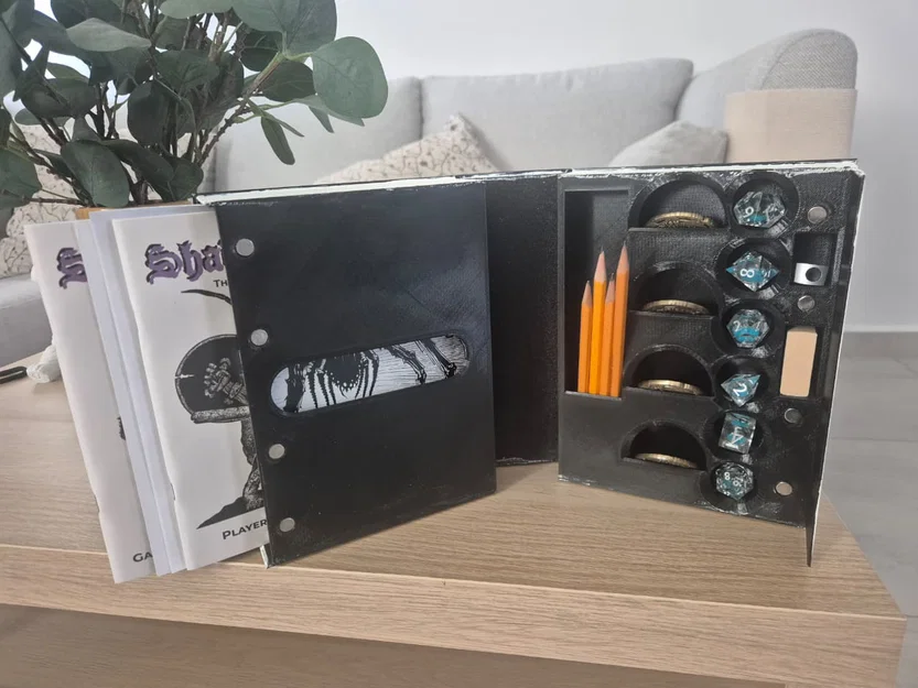 Hộp Đựng Game 3D Phong Cách Cuốn Sách Shadow Dark Độc Đáo - Image 1