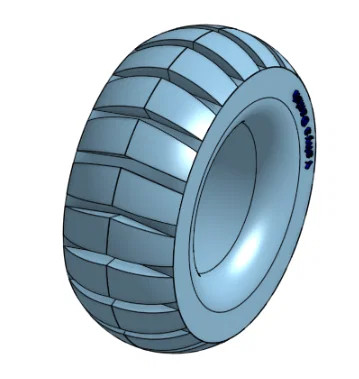 Mô hình lốp xe 3D chi tiết - Phụ kiện cho mô hình xe tự in - Image 1