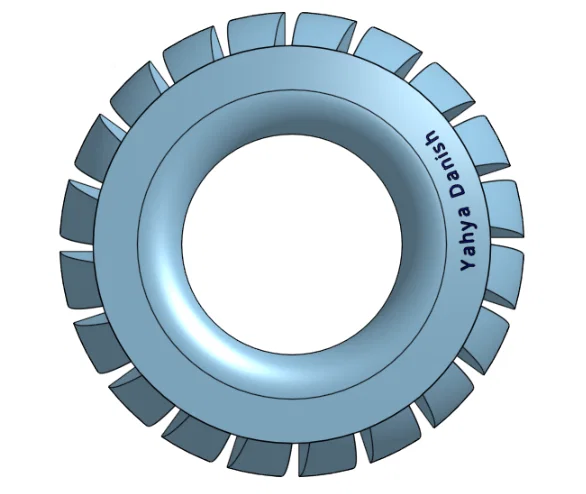 Mô hình lốp xe 3D chi tiết - Phụ kiện cho mô hình xe tự in - Image 2