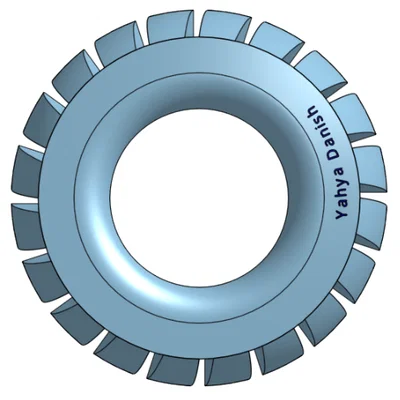 Mô hình lốp xe 3D chi tiết - Phụ kiện cho mô hình xe tự in