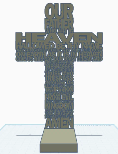 Kệ Treo Tường Hình Thánh Giá (Jesus Prayer Shelf) In 3D Độc Đáo - Image 1