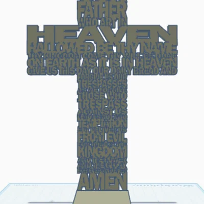 Kệ Treo Tường Hình Thánh Giá (Jesus Prayer Shelf) In 3D Độc Đáo