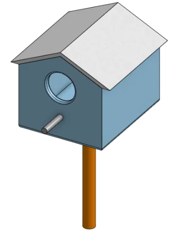 Mô hình nhà cho chim (Bird House V1) - Dự án in 3D trang trí sân vườn - Image 1