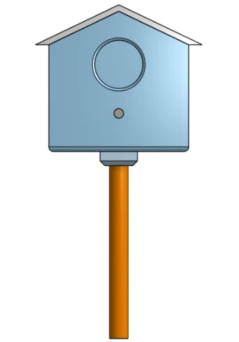 Mô hình nhà cho chim (Bird House V1) - Dự án in 3D trang trí sân vườn - Image 3