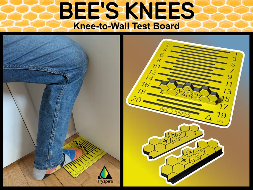 Bee’s Knees (Bảng đo khoảng cách đầu gối đến tường - Knee-to-Wall Test Board) - Image 1