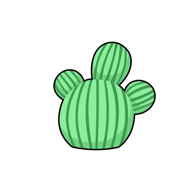 Khuôn cắt bánh quy hình cây xương rồng mập mạp 3D độc đáo - Image 1