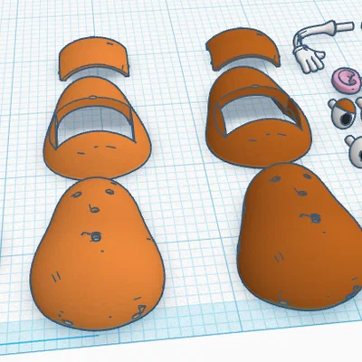 Mô hình in 3D Ông và Bà Khoai Tây (Mr. and Mrs. Potato Head) độc đáo