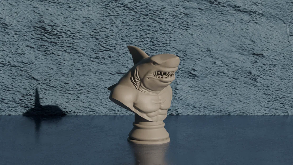 Tượng Bán Thân King Shark - Mô Hình Nhân Vật DC Comics - Image 1