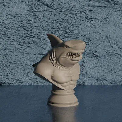 Tượng Bán Thân King Shark - Mô Hình Nhân Vật DC Comics