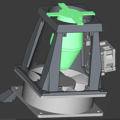 Tháp tản nhiệt Bitaxe Gamma Quad cho quạt 120mm