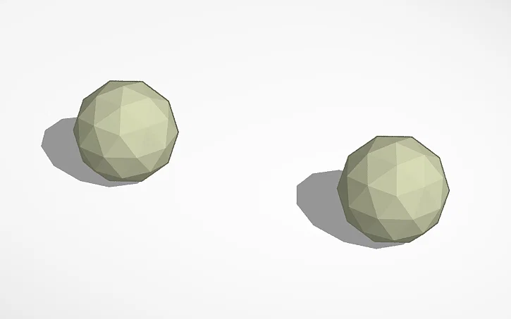 Bộ mô hình gậy và bóng golf 3D thiết kế tối giản - Image 1