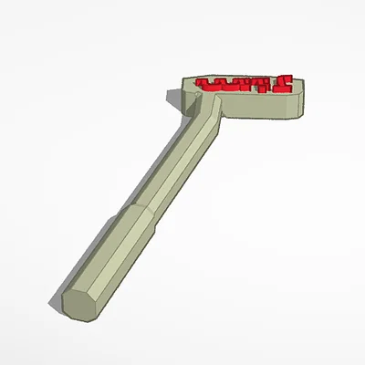 Bộ mô hình gậy và bóng golf 3D thiết kế tối giản