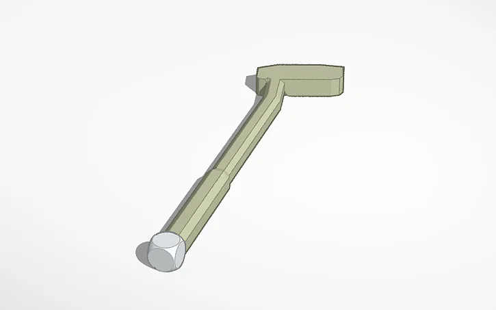 Bộ mô hình gậy và bóng golf 3D thiết kế tối giản - Image 3