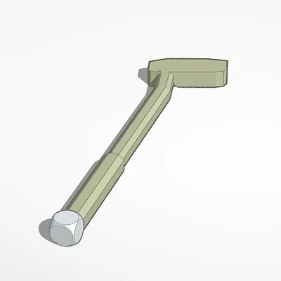 Bộ mô hình gậy và bóng golf 3D thiết kế tối giản