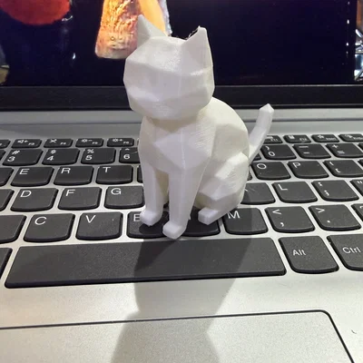 Mô hình chú mèo Low-poly