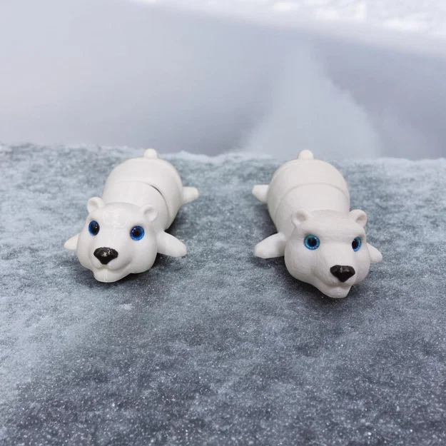 Gấu Bắc Cực Khớp Nối - Tương thích mắt thủy tinh 6mm + 8mm - Image 1