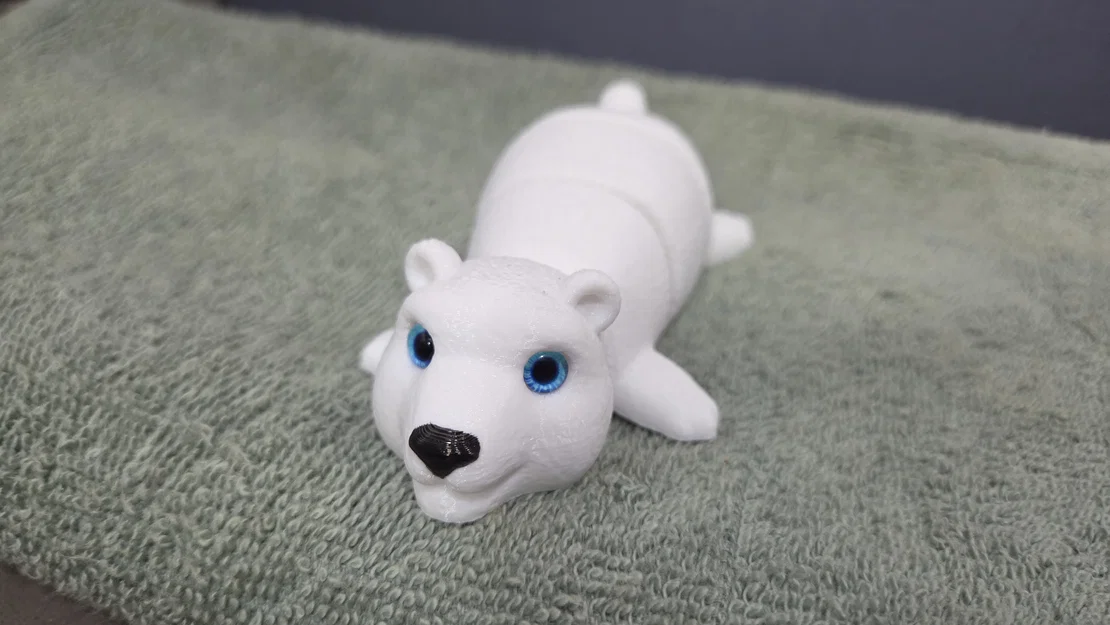 Gấu Bắc Cực Khớp Nối - Tương thích mắt thủy tinh 6mm + 8mm - Image 3