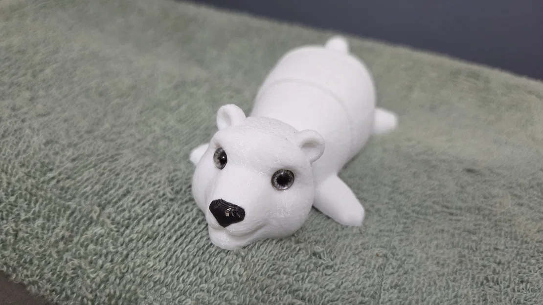 Gấu Bắc Cực Khớp Nối - Tương thích mắt thủy tinh 6mm + 8mm - Image 4