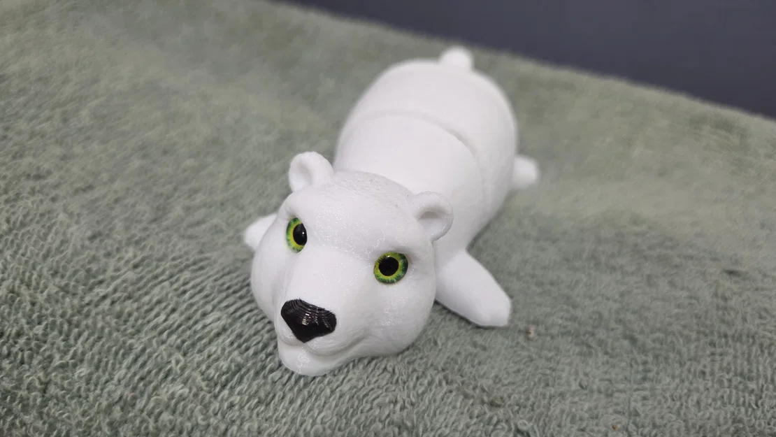 Gấu Bắc Cực Khớp Nối - Tương thích mắt thủy tinh 6mm + 8mm - Image 6