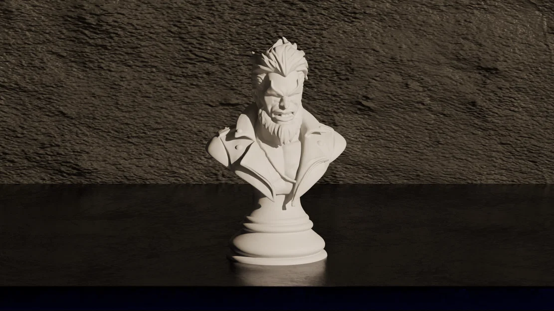 Tượng bán thân Lobo - Mô hình nhân vật DC Comics - Image 1