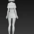 Mô hình 3D nữ sinh anime (Anime School Girl) dễ thương - Thumbnail 2