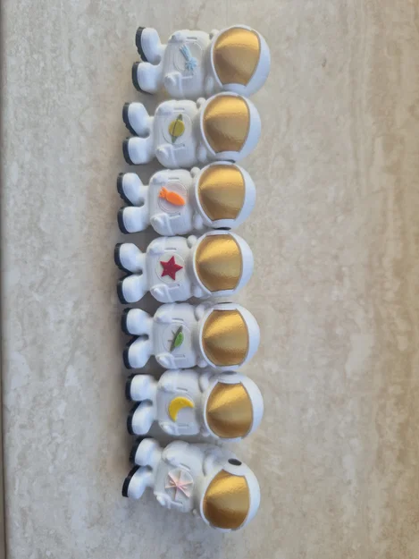 Móc khóa phi hành gia 3 mảnh - Image 1