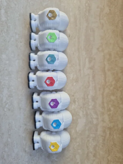 Móc khóa phi hành gia 3 mảnh - Image 2