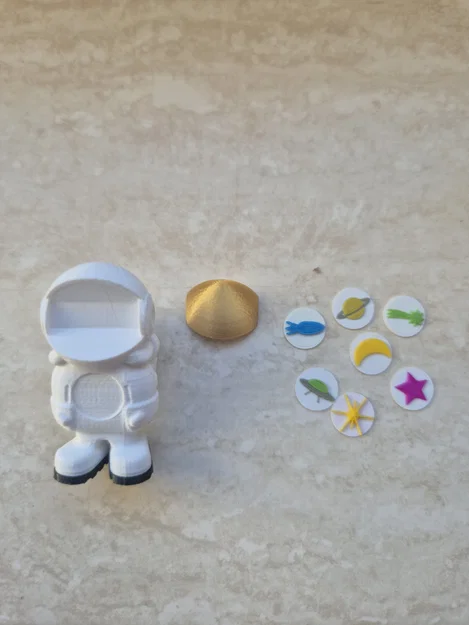 Móc khóa phi hành gia 3 mảnh - Image 3