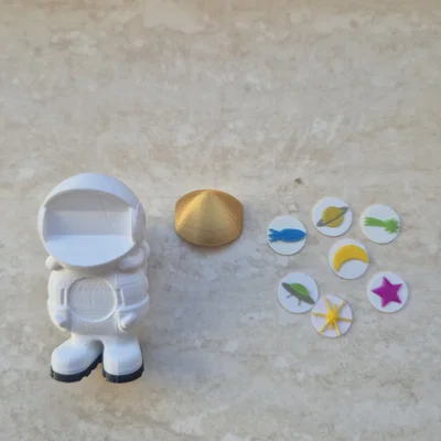 Móc khóa phi hành gia 3 mảnh