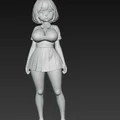Mô hình nữ sinh Anime dễ thương để in 3D trang trí - Thumbnail 4