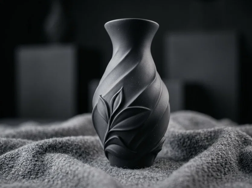 Bình hoa 3D Eclipse Bloom Vase - Thiết kế họa tiết lá tinh xảo - Image 1