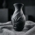 Bình hoa 3D Eclipse Bloom Vase - Thiết kế họa tiết lá tinh xảo - Thumbnail 1