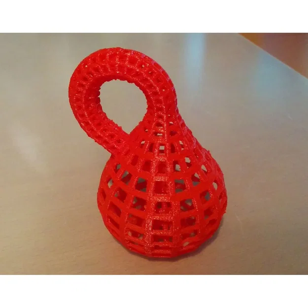 Bình Klein Dạng Khung Wireframe - Image 1