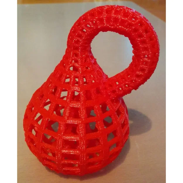 Bình Klein Dạng Khung Wireframe - Image 2