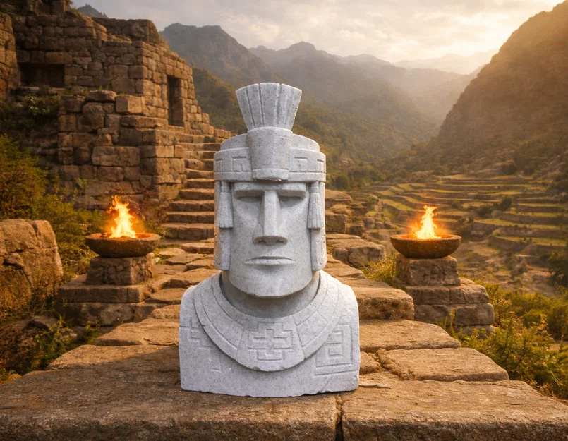 Inti Moai - Tượng Bán Thân Inca - Image 1