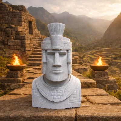Inti Moai - Tượng Bán Thân Inca