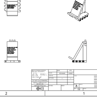 Giá đỡ bưu thiếp MET V6.5 - Phụ kiện 3D trưng bày tiện lợi