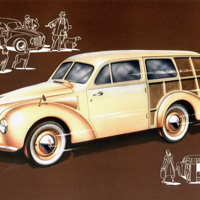 Mô hình xe cổ Aero Minor II STW 1949 - File in 3D chi tiết