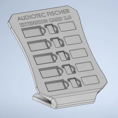 Giá đỡ trưng bày Audiotec Fischer Extension Card 2.0 tinh tế