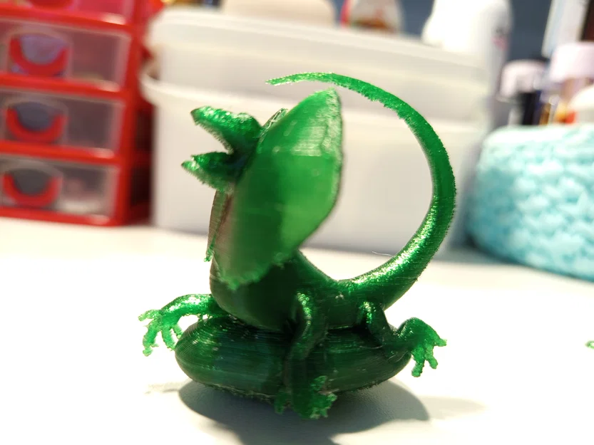Mô hình thằn lằn cổ xòe (Lizard) đậu trên tảng đá - Mẫu in 3D độc đáo - Image 2