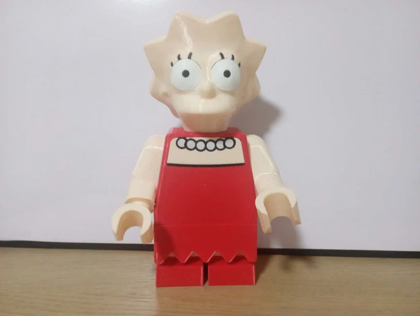 Mô hình Lisa Simpson Giant Minifig - Trang trí in 3D siêu chất - Image 1