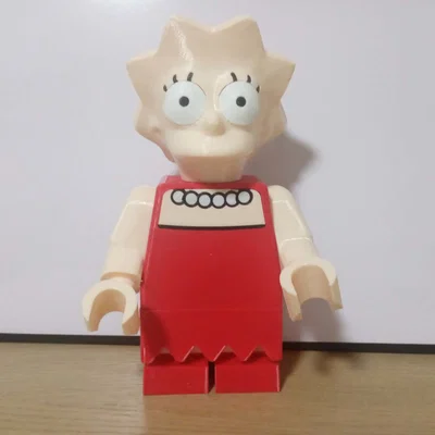 Mô hình Lisa Simpson Giant Minifig - Trang trí in 3D siêu chất