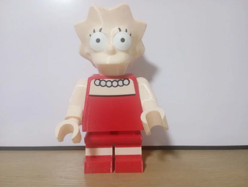 Mô hình Lisa Simpson Giant Minifig - Trang trí in 3D siêu chất - Image 5