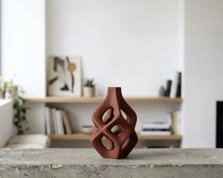 Bình Hoa 3D Thiết Kế Nghệ Thuật Hiện Đại - Image 2