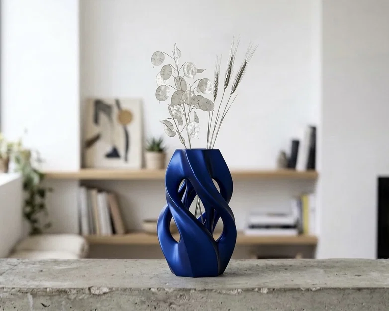 Lọ hoa nghệ thuật hiện đại - Mẫu in 3D trang trí tinh tế - Image 1