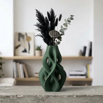 Bình hoa thiết kế xoắn ốc hiện đại (Design Vase) cho không gian nhà