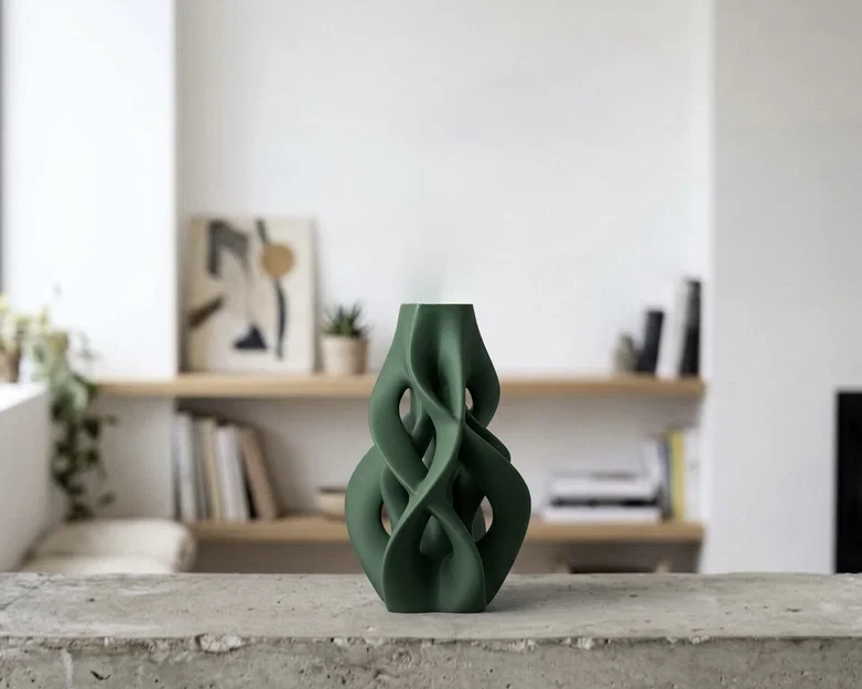 Bình hoa thiết kế xoắn ốc hiện đại (Design Vase) cho không gian nhà - Image 2