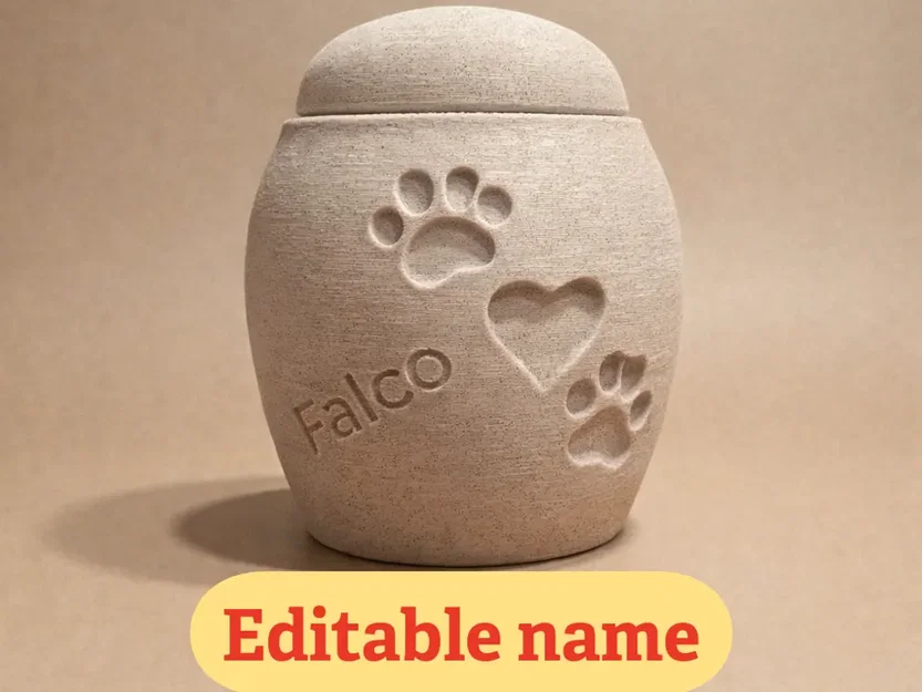 Hũ hoặc Bình Tưởng Niệm Calm Companion - Chỉnh sửa văn bản dễ dàng - Image 1