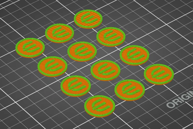 Mã thông báo (Jetons) xe đẩy siêu thị in 3D cực tiện lợi - Image 1