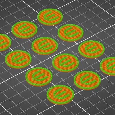 Mã thông báo (Jetons) xe đẩy siêu thị in 3D cực tiện lợi